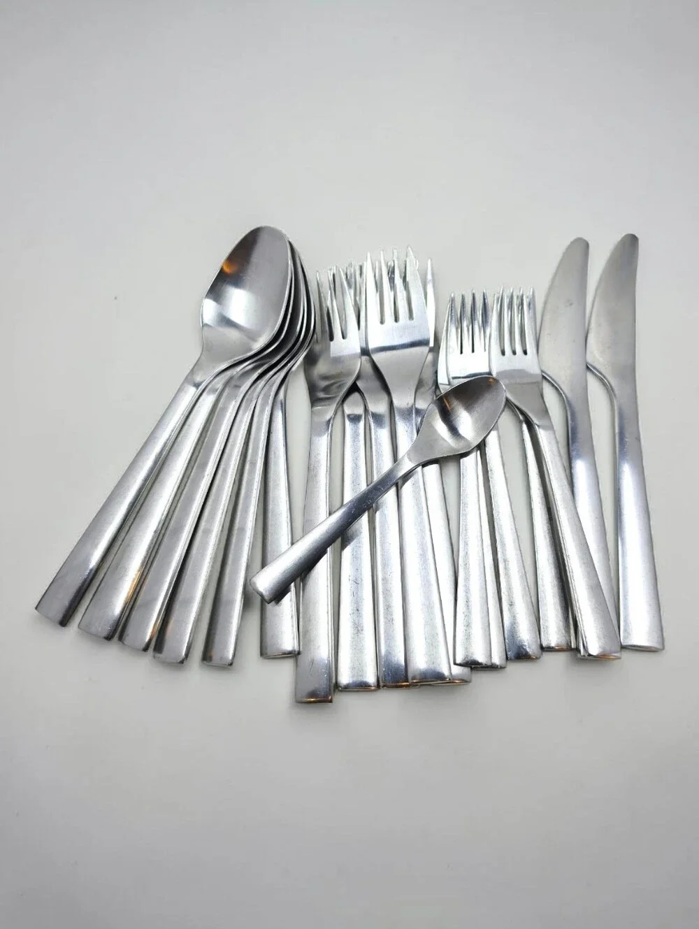 Ikea 365+ Stainless Steel Flatware 19 Pieces Nicolas Cortolezzis Frosted
